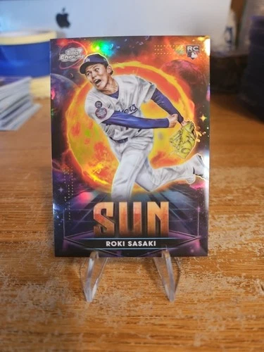 2025 Topps Cosmic Chrome Planetary Pursuit Sun #PPS6 Roki Sasaki RC ROOKIE SP