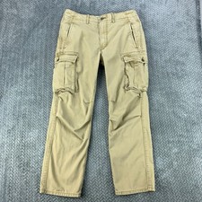 Levis Cargo Pants Mens Size 30x30 Fits 32x27 Straight Leg Beige Khaki Cotton