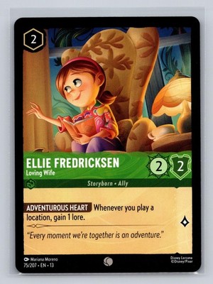Ellie Fredricksen - Loving Wife 75/204 C Lorcana Attack of the Vine! NM/M