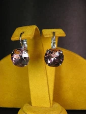 MARIANA JEWELRY EARRINGS SWAROVSKI CRYSTALS PURPLE Rhodium PL Gift Christmas