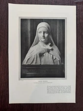 Sainte Thérèse Bust Sculpture Sculptor Mario Korbel Town & Country Magazine 1925
