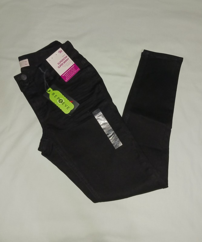 SO - Girls sz 16 Black Denim Super Skinny Jeans - NEW WITH TAGS