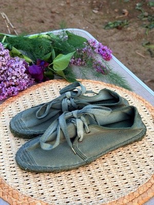 Women BUNKER Espadrilles Green Textile 37