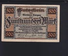 Dt. Reich 500 Mark Torgau 1922