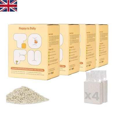 100% natürliches Tofu Katzenstreu - schnell verklumpend, umweltfreundlich, 10 kg