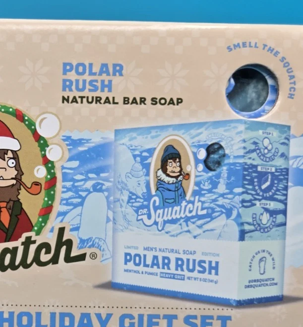 Dr Squatch 2025 Limited Edition Holiday Gift Set - two soaps, sealed. - Image 3 of 4