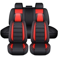 For Honda Cr-v Car Seat Covers Leather Full Set Front Rear Cushion Protectors