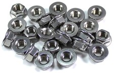 Stainless Steel Hex Flange Nuts m4 m5 m6 m8 m10 m12 m14 Flanged Hexagon