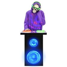 Lowes Haunted Living 5.5ft Bluetooth Skeleton Dj Musical Animatronic Ships Quick