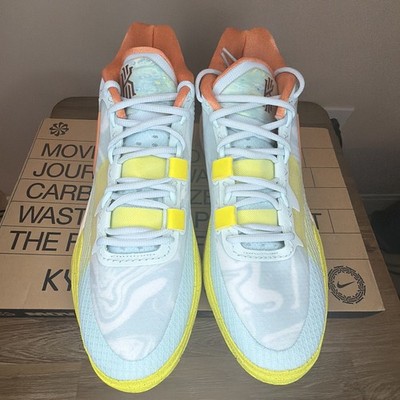 Nike Kyrie 8 Glacier Blue Yellow Strike DJ6017-400 Mid Top Sneaker Men Size 14