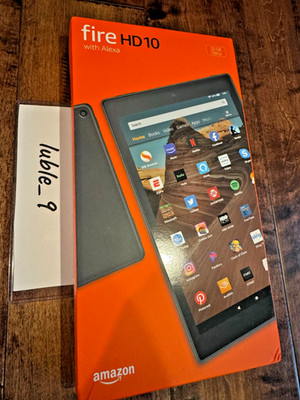 Amazon Fire HD 10 9th Gen. 32GB, Wi-Fi, 10.1in - Black without Ads _ New Sealed