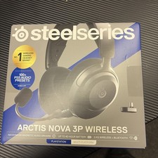 SteelSeries Arctis Nova 3P Wireless Gaming Headset Black Bluetooth 2.4GHz Mic
