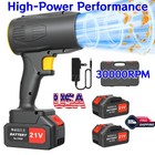 21VCordless Leaf Blower,300000 RPM/260CFM Handheld Power Blower for Garden Clean