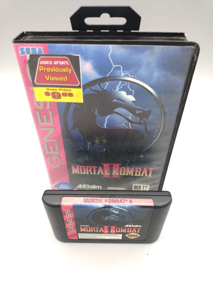 Mortal Kombat II (Sega Genesis, 1994) No Manual Tested - Image 3 of 3