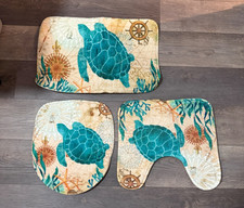 NWOT 3 Piece Turtle Bathroom Set - FREE SHIPPING