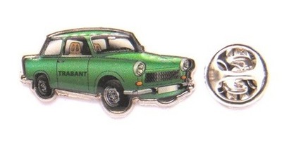 DDR Trabant Pin grün - Anstecker Trabant grün - DDR Nostalgie Pin