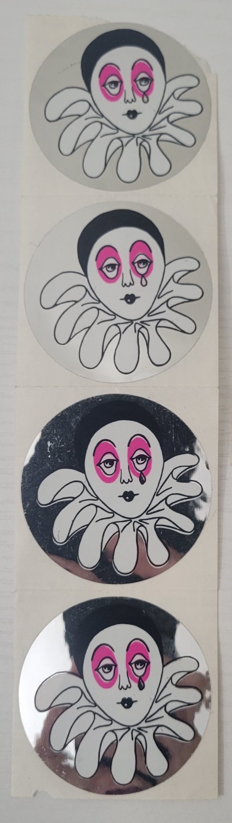 VTG Sandylion 1980s Stickers Mods Mylar Pearl Opal Prism Lot Hedgehog Hearts