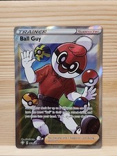 Pokémon Trainer Ball Guy Full Art Ultra Rare Holo Card #065/072 Shining Fates