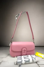 AUTH NWT Marc Jacobs The Clover Leather Shoulder Crossbody In Ribbon Pink