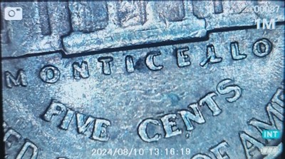 1939 ''Die 1'' (FS 801) DDR Double Monticello/Five Cent Jefferson Nickel   EF/AU