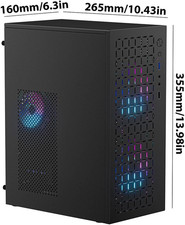 Micro ATX Case PC Case: MATX Case Mini PC ITX Desktop Computer Case Support Micr