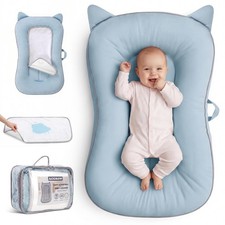 Baby Lounger for Newborn 0-24 Months, Cotton Infant Support Cushion