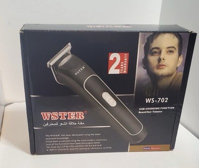 WSTER Rechargeable Hair Clippers Trimmer Cutting Beard  Barber Shaver WS-704