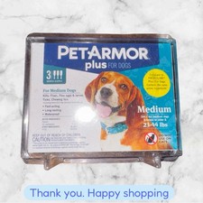 PetArmor Plus Flea  Tick Spot Treatment for Medium Dog - 3 Pack SEALED NEW SHIP