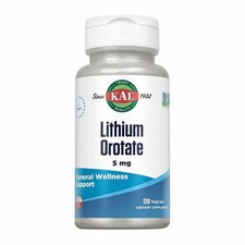 Lithium Orotate 120 Veg Caps 5 Mg by Kal