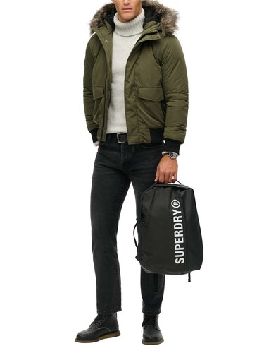 Superdry de los hombres Mochila de lona de 25 l, Negro - Imagen 6 de 6