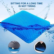 Gel Seat Cushion Honeycomb Chair Pad Breathable Office Car Wheelchair Sitting