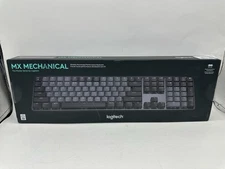 Logitech MX Mechanical Wireless Lighted Keyboard Graphite, Tactile Quiet New