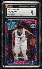 2017 Donruss Optic Rated Rookie Fast Break Pink Prizm 18/20 Malik Monk CSG 9 zp1