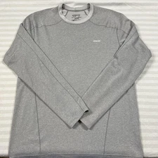 Patagonia Shirt Mens Medium Gray Capilene 3 Midweight Long Sleeve Base Layer
