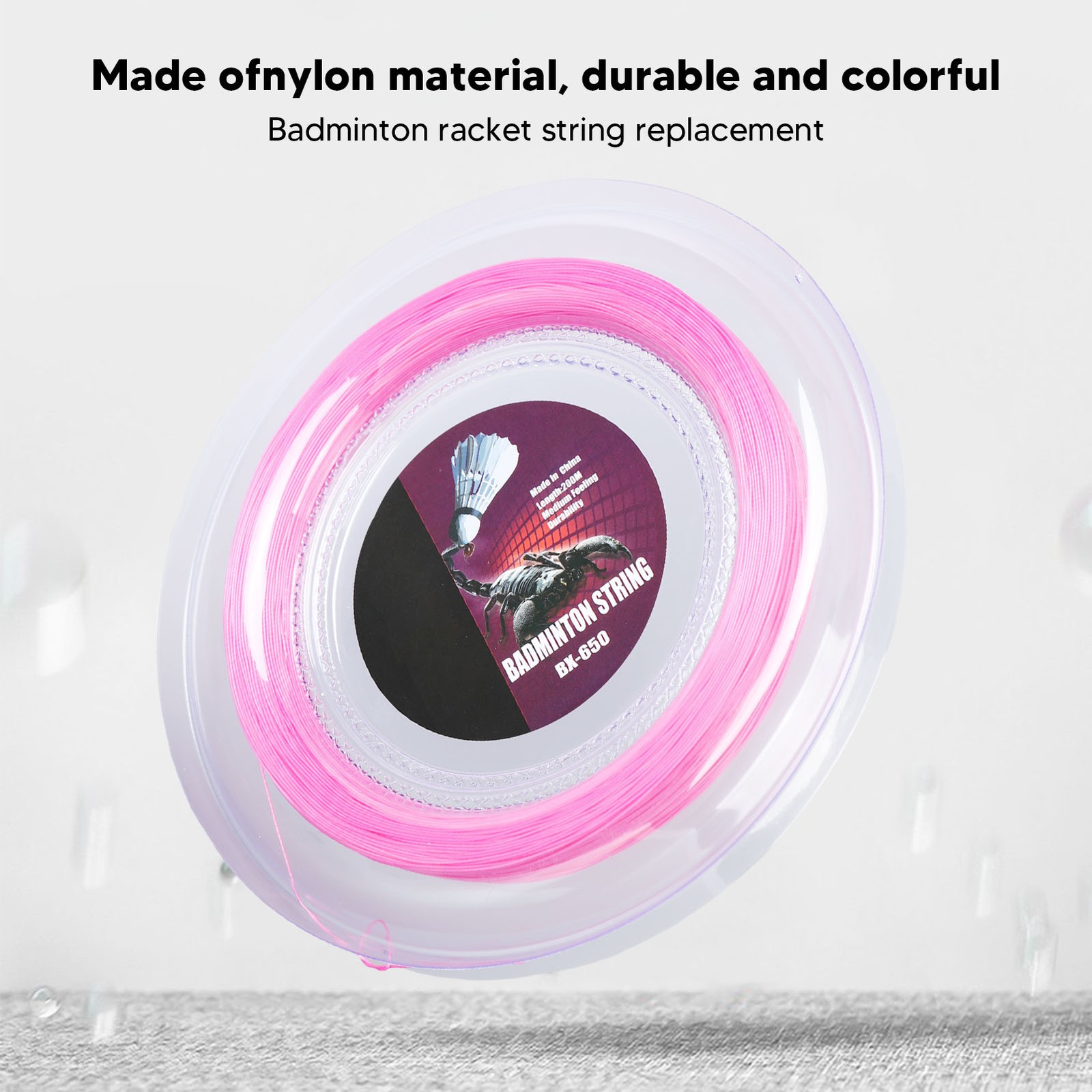 0.72mm 200m Badminton Racquet String Nylon Badminton Training Racket String Line