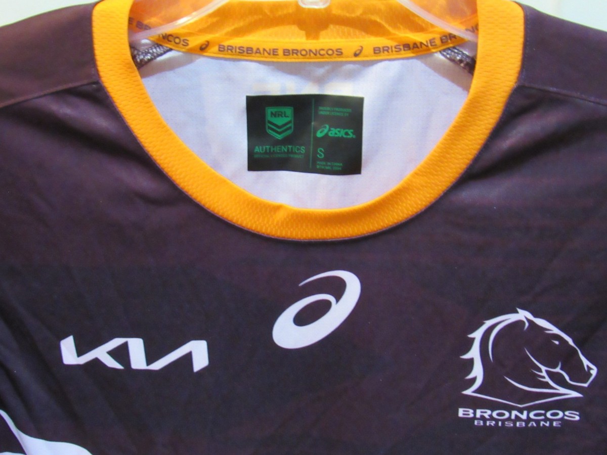 BNE Brisbane Broncos NRL Rugby League Jersey Adult Size Small