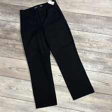 Old Navy Black High Rise Pixie Straight Pants Secret Smooth Pockets NWT 6
