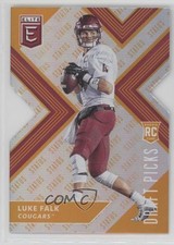 2018 Panini Elite Draft Picks Status Orange Die-Cut Luke Falk #120 0pl