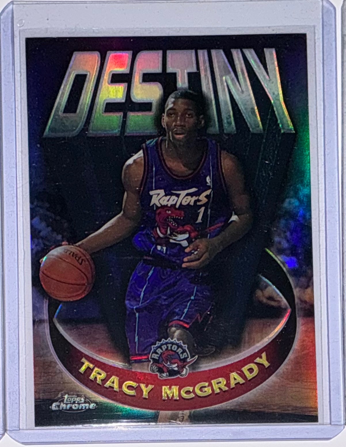 1997-98 Topps Chrome Tracy McGrady Destiny Refractor Rookie RC