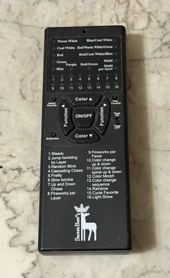remote control for Santa's Best holiday lighting products