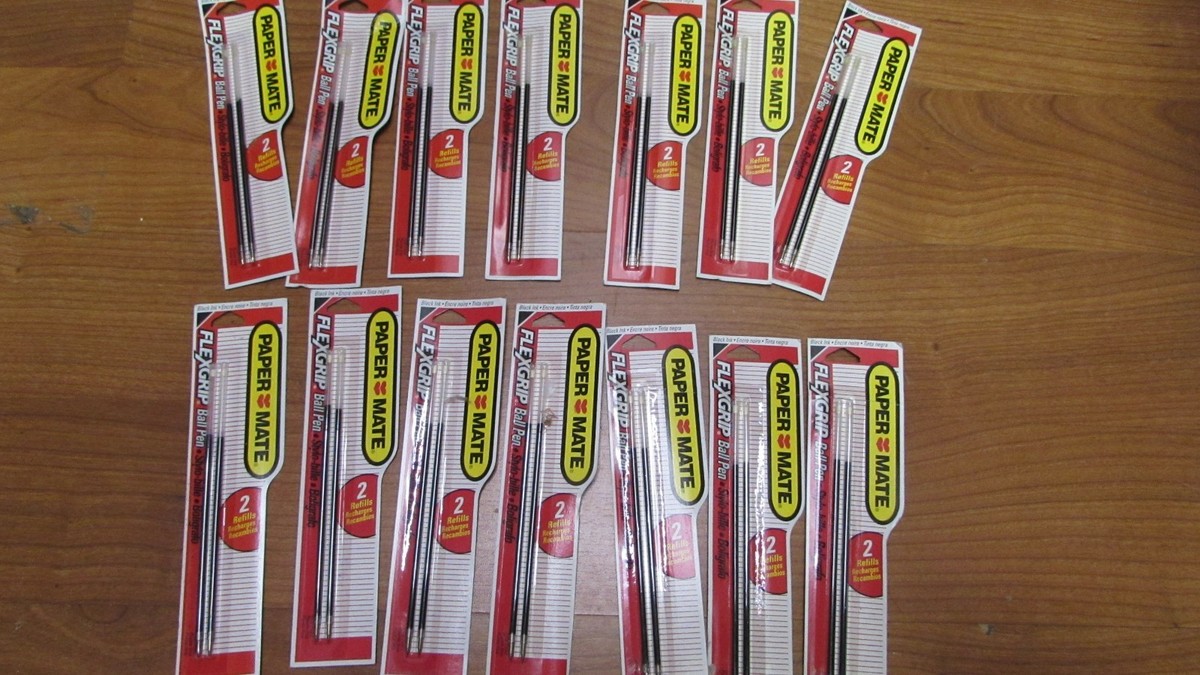 Vintage Papermate Flexgrip Fine Point Ball Pen Refills 978-24 NOS