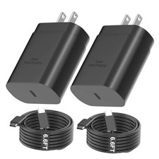 Samsung Type C Charger Fast Charging 25W Super Fast Charger Block with black