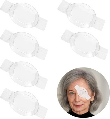 Eye Shield After Cataract Surgery 6Pcs Plastic Patch Transparent
