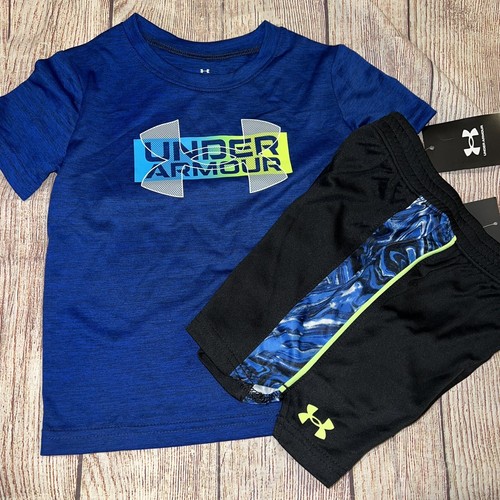 Under Armour Toddler Boys 3T Blue Outfit Set NEW