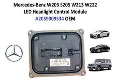 Mercedes-Benz W205 S205 W213 W222 LED Headlight Control Module A2059009534 OEM
