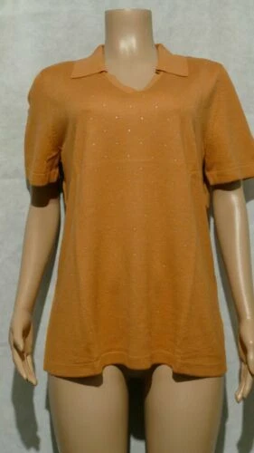 Orange Short Sleeve Jumpers & Cardigans for Women