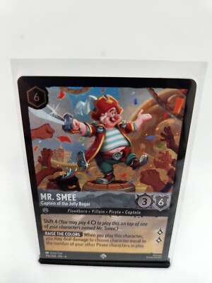 Disney Lorcana Azurite Sea - Mr. Smee 76/204 -  Cold Foil
