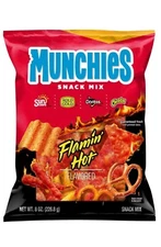 🟢 New Munchies Flamin Hot Doritos Cheetos Rold Gold Trail Snack Chips Mix 8oz