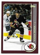 RADEK BONK 2002-03 TOPPS GOLD FACT SET CARD NEAR MINT+ CONDITION