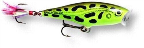 Rapala SP09LF Skitter Pop Topwater Lure 3 1/2" 1/2 oz Lime Frog Floating - Picture 1 of 1